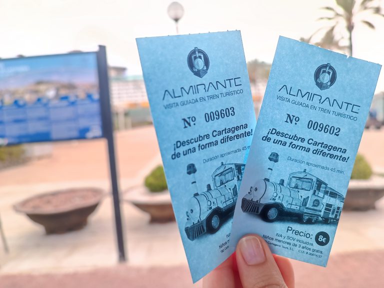 The Little Train Tour in Cartagena, Spain
