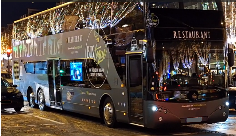Bus Toque: Parisian Dinner and Night Tour
