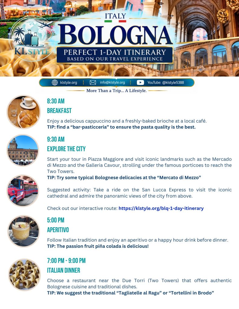 Bologna free itinerary