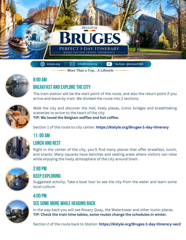 Bruges free itinerary