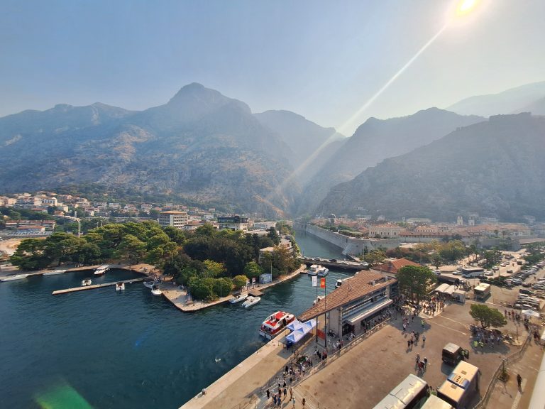 view of kotor from the cruise deck
