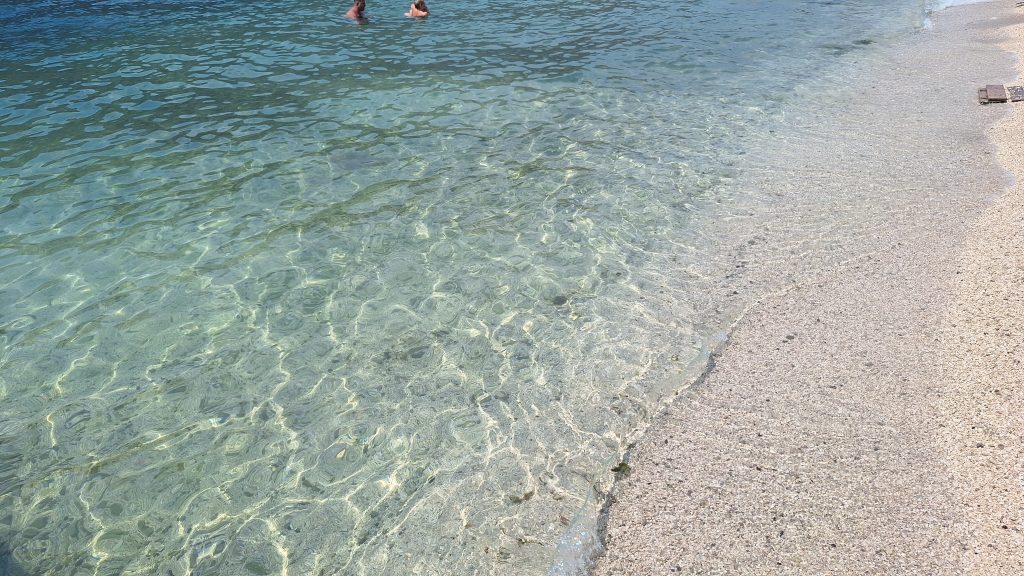 crystal clear beach kotor