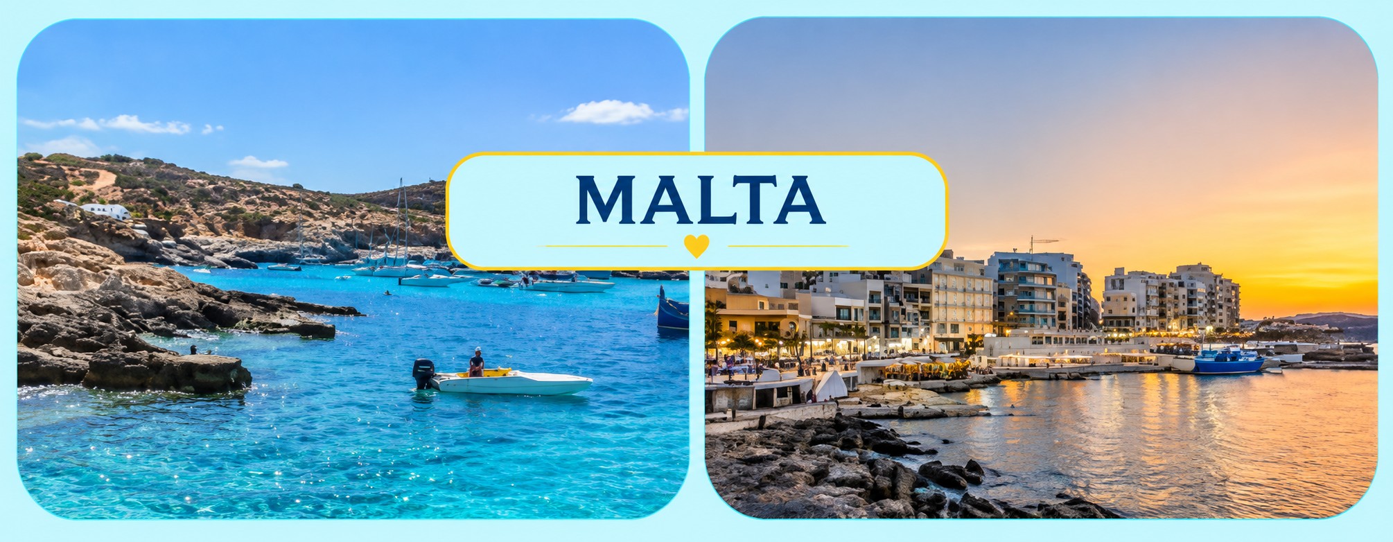 malta coastal collage