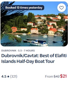 dubrovnik elafiti tour